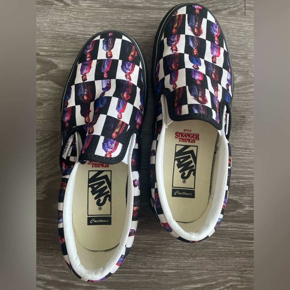 Stranger Things Vans Slip On